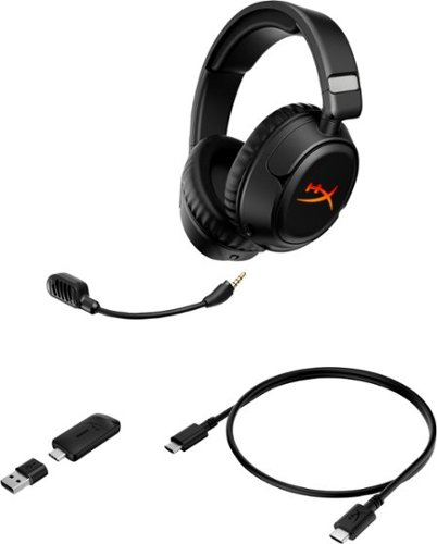 HyperX Cloud Flight 2 Wireless Gaming Headset for PC, PS5, PS4, Nintendo Switch, Mac, Mobile, and Bluetooth - Black BUY IN SAUDI ARABIA