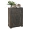 Homcom - Sideboard Storage Cabinet with Doors and Drawer for Kitchen, Living room, 23.5"x11.75"x34.5" - Brown-Front_Standard