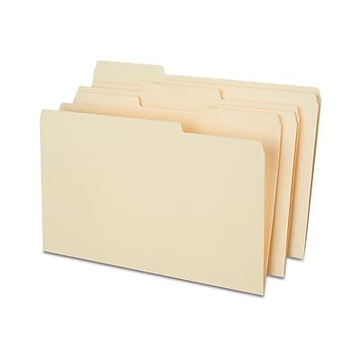 Staples - Heavy Duty File Folder, 1/3-Cut Tab, Legal Size, 50/Box (ST18362-CC) - Manila