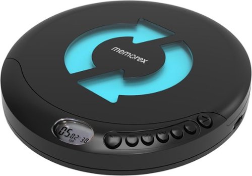 Memorex - DM80 CD /CD-R/RW Compact Disc Player - Black-Front_Standard 