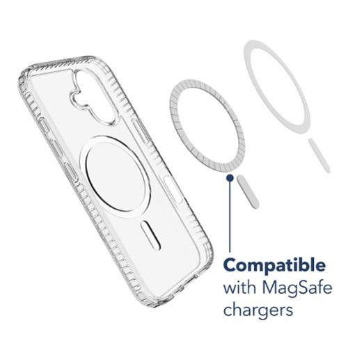 Insignia™ Hard-Shell Case with MagSafe for iPhone 17 - Clear WORLDWIDE DELIVERY