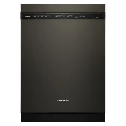 Front. KitchenAid - KitchenAid - 24" Front Control Built-In Stainless Steel Tub Dishwasher with Third Level Jet Rack and 41 dBA - Black Ore - Black Ore.