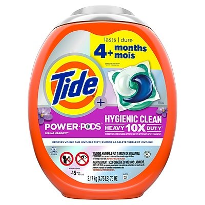 Tide - Power PODS Laundry Detergent Pacs, Spring Meadow, 45 Capsules (53437/09493)