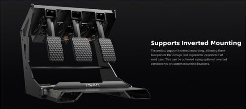 Moza Racing CRP2 Load Cell Sim Racing Pedals (Accelerator & Brake) - Black BUY IN SINGAPORE
