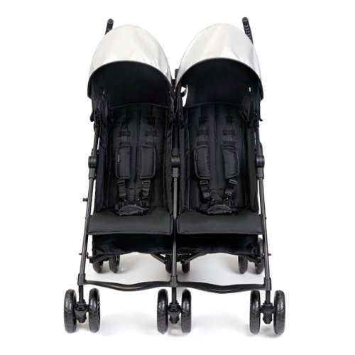 Ingenuity - 3Dlite Double Convenience Stroller - Black-Front_Standard 
