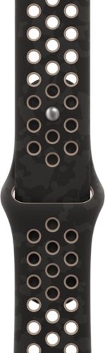 Apple - 46mm Nike Sport Band - M/L (2026) - After Dark Black