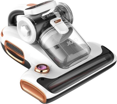 JIGOO - T600 Mattress Bed Vacuum Cleaner with UV, Smart Dust Sensor, 15Kpa Suction 700W Handheld Vacuums for Dust & Pet Hair - White
