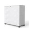 Yardgrace - Outdoor Storage Locker 34.3 in. x 15.1 in. x 33.5 in Resin Large Waterproof 80 Gal. Deck Box - White No Shelves-Front_Standard