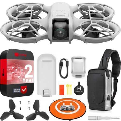 DJI - Neo Drone Mini 4K UHD Video Quadcopter + Extended Warranty Accessory Kit Bundle-Front_Standard 