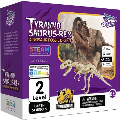 Hape - Hape: Science Can: Tyrannosaurus Rex Dinosaur Fossil Dig Kit- 8+