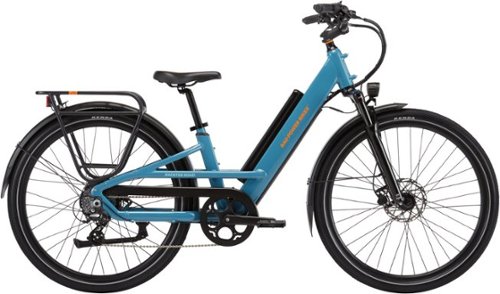Rad Power Bikes - Radster Road - Ebike w/ 65 miles max operating range & 28 mph max speed - One Size - Bay Blue