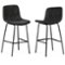 Simpli Home - Jolie Bar Stool (Set of 2) - Distressed Charcoal Grey-Front_Standard 