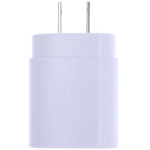 USB Type C / USB-C Samsung Wall Charging Power Adapter (OEM) (240v USA) - White - White-Front_Standard 