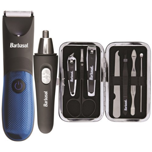 Barbasol 12 in 1 Hair Trimmer Kit - Black INTERNATIONAL SHIPPING