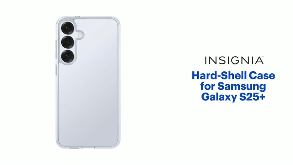 Insignia™ - Hard-Shell Case for Samsung Galaxy S25+ video 1 minutes 25 seconds