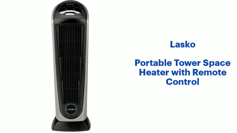 Portable Ceramic Tower Space Heater Features video 1 minutes 54 seconds
