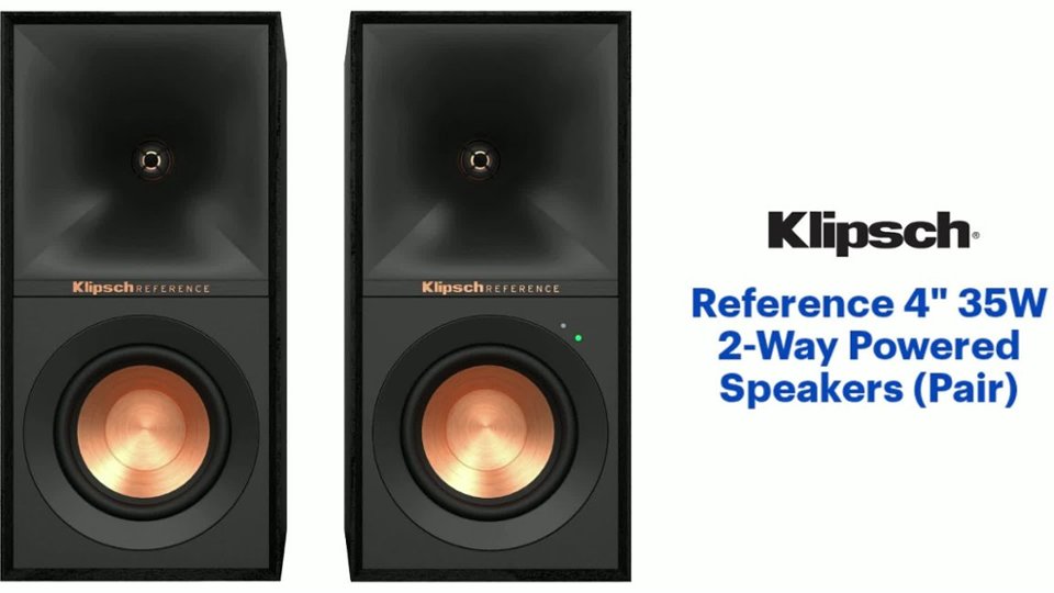 Reference 4" 35W 2-Way Powered Speakers (Pair) Features video 2 minutes 19 seconds