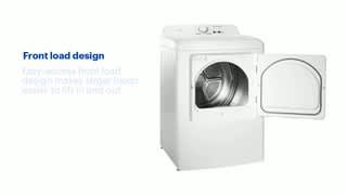 Insignia - 6.7 Cu. Ft. 12-Cycle Electric Dryer - White Features video 2 minutes 02 seconds