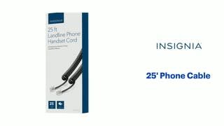 Insignia - 25' Phone Cable Features video 0 minutes 31 seconds