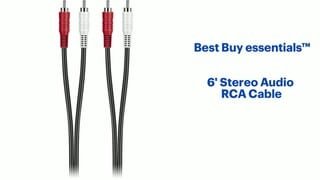 Best Buy essentials - 6' Stereo Audio RCA Cable - Black Features video 1 minutes 02 seconds