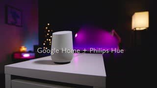 Google Home and Philips Hue Working Together video 1 minutes 33 seconds