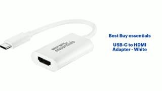 Best Buy essentials - USB-C to HDMI Adapter Features video 1 minutes 30 seconds