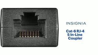 Insignia - Cat-6 RJ-45 In-Line Coupler Features video 0 minutes 53 seconds