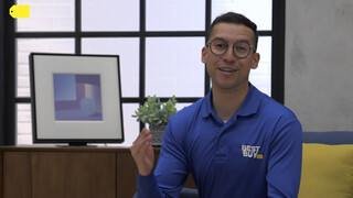 Samsung Music Frame Blue Shirt Video video 2 minutes 22 seconds