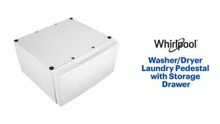 Whirlpool - Washer/Dryer Laundry Pedestal with Storage Drawer Features video 0 minutes 26 seconds