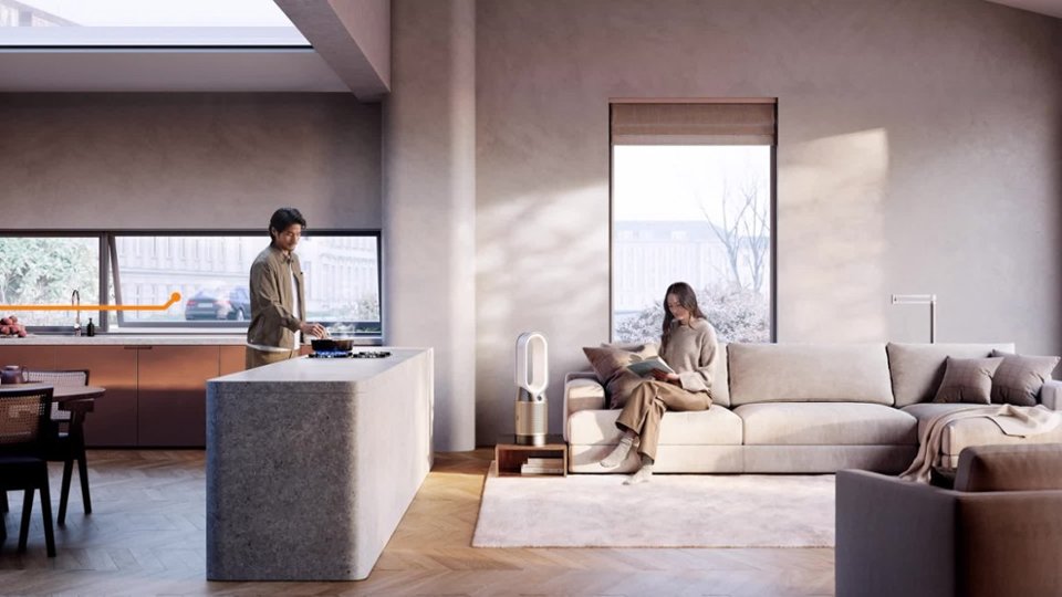 Hot+ Cool HP2 De-NOx Purifier - White/Gold video 0 minutes 17 seconds