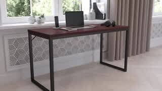 Flash Furniture - Tiverton Collection Rectangle Industrial Laminate Office Desk video 0 minutes 20 seconds