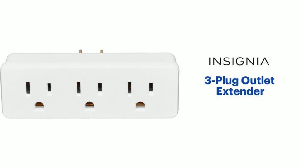 3-Plug Outlet Extender Features video 1 minutes 05 seconds