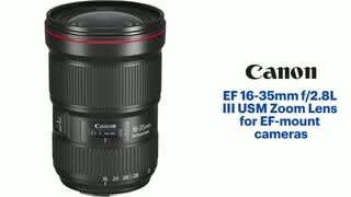 Canon - EF 16-35mm f/2.8L III USM Zoom Lens for EF-mount cameras Features video 0 minutes 24 seconds