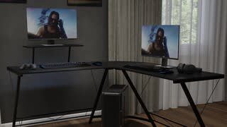 Flash Furniture - Ginny L Contemporary Laminate Home Office Desk - Product Overview Video video 0 minutes 35 seconds