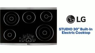 LG - STUDIO 30 Built-In Electric Cooktop Features video 0 minutes 24 seconds