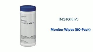 Insignia - Monitor Wipes (80-Pack) Features video 0 minutes 31 seconds