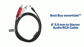 Best Buy essentials - 6' Audio RCA Cable Features video 1 minutes 16 seconds