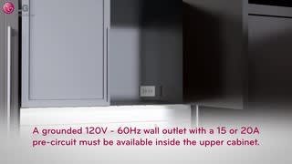 LG - Over-the-Range Microwave Oven Install video 3 minutes 40 seconds