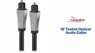 Rocketfish - 12' Toslink Optical Audio Cable Features video 0 minutes 31 seconds