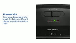 Insignia - 10-Sheet Crosscut Paper/CD Shredder Features video 1 minutes 25 seconds
