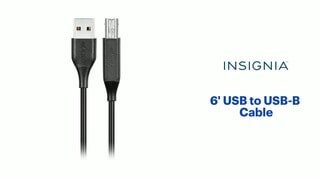 Insignia - 6' USB to USB-B Cable Features video 0 minutes 45 seconds