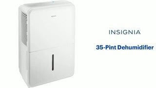 Insignia - 35-Pint Dehumidifier - White Features video 1 minutes 18 seconds