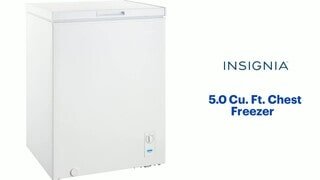 Insignia - 5.0 Cu. Ft. Garage Ready-Chest Freezer Features video 1 minutes 47 seconds