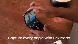 Galaxy Z Flip4 Flex Mode Video Call Video video 0 minutes 21 seconds