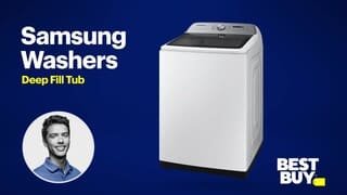 BBY Overview - Samsung Washers: Deep Fill Tub video 0 minutes 31 seconds