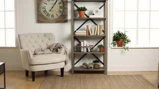 Walker Edison - Farmhouse Metal Bookcase - Overview video 0 minutes 26 seconds