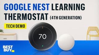 Google Nest Learning Thermostat (4th gen) video 1 minutes 57 seconds