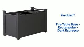 Yardbird - Fire Table Base - Rectangular - Dark Features video 0 minutes 45 seconds