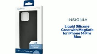 Insignia - Liquid Silicone Case with MagSafe for iPhone 14 Pro Max Features video 0 minutes 52 seconds