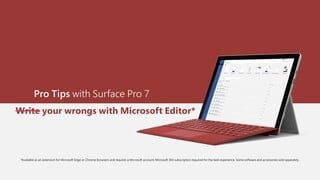 Surface Pro 7 Editor video 0 minutes 21 seconds